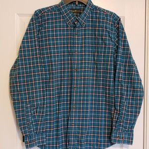 Eddie Bauer Men's Button Down Plaid Medium
